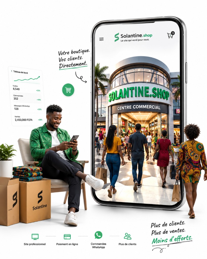 Solantine.shop — votre boutique en ligne, vos clients, directement